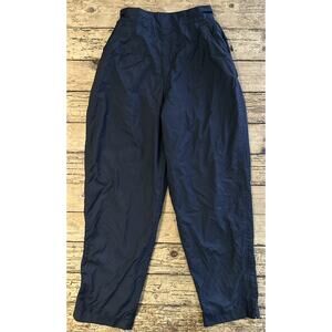 Elements Haley Women’s Vintage Black Windbreaker Pants W/Ankle Zippers Size L